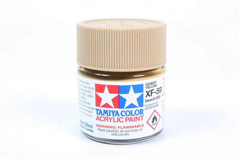 Tamiya Color Xf-59 Dessert Yellow Flat Acrylic Paint 23Ml Bottle Tam81359 1
