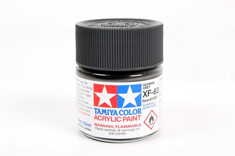 Tamiya Color Xf-63 German Grey Flat Acrylic Paint 23Ml Tam81363 1