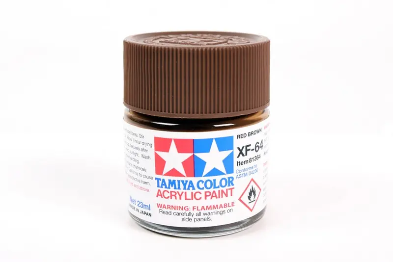 Tamiya Color Xf-64 Red Brown Flat Acrylic Paint 23Ml Tam81364 1
