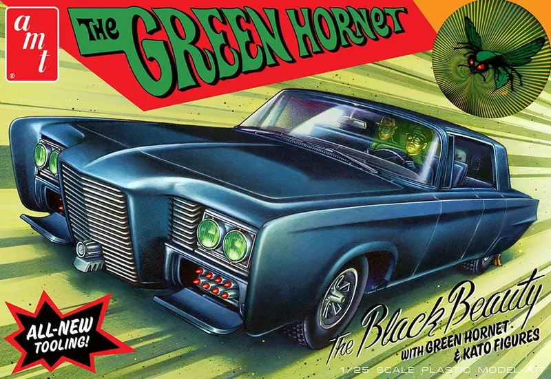 The Green Hornet Black Beauty (1/25 Scale) Plastic Vehicle Model Kit 1