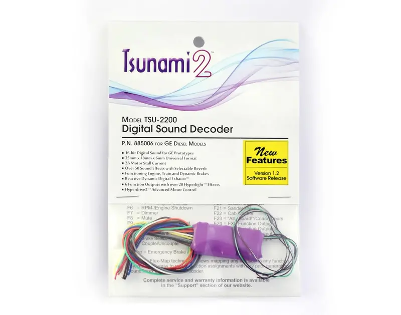 Tsunami 2 Tsu-2200 Digital Sound Decoder For Ge Diesel Models 1