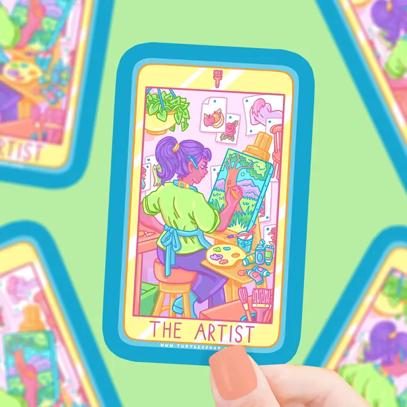 Turtle's Soup Tarot Vinyl Stickers - Assorted 1