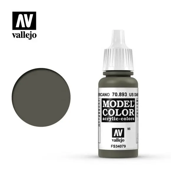 Us Dark Green (#95) Model Color Acrylic Paint 17Ml 1