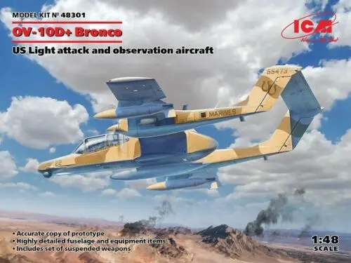 Us Ov-10D Bronco (1/48Th Scale) Plastic Military Model Kit 1