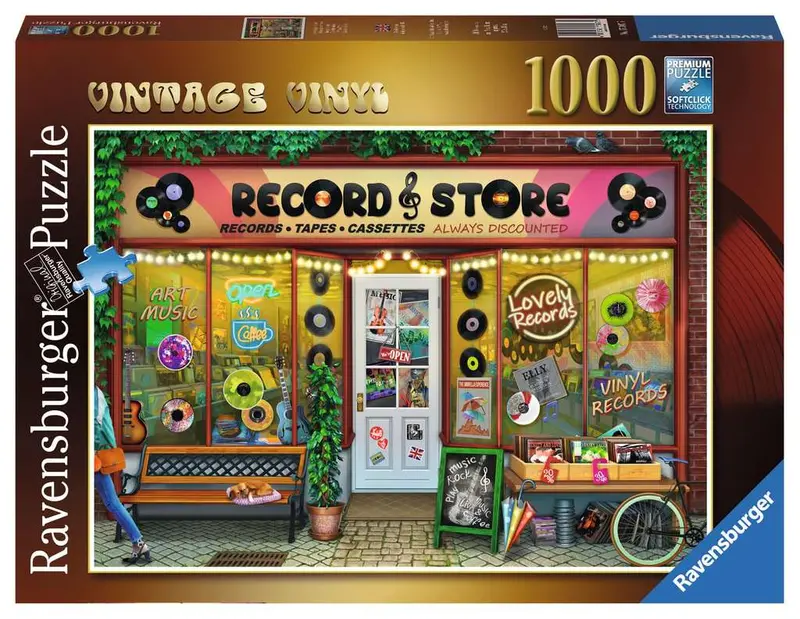 Vintage Vinyls (1000 Piece) Puzzle 1