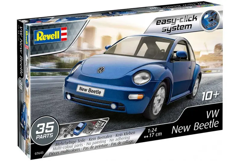 Vw New Beetle Car (1/24 Scale) Vehicle Snap Kit 1