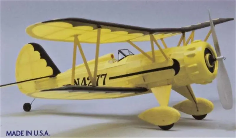 Waco Ymf-5 18" Wingspan Aircraft Model Kit 1