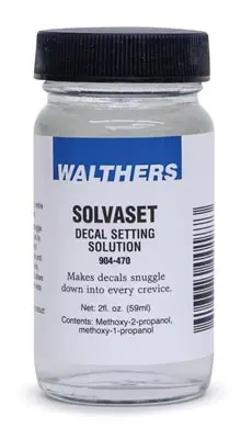 Walthers Solvaset Decal Setting Solution #470 904-470 1