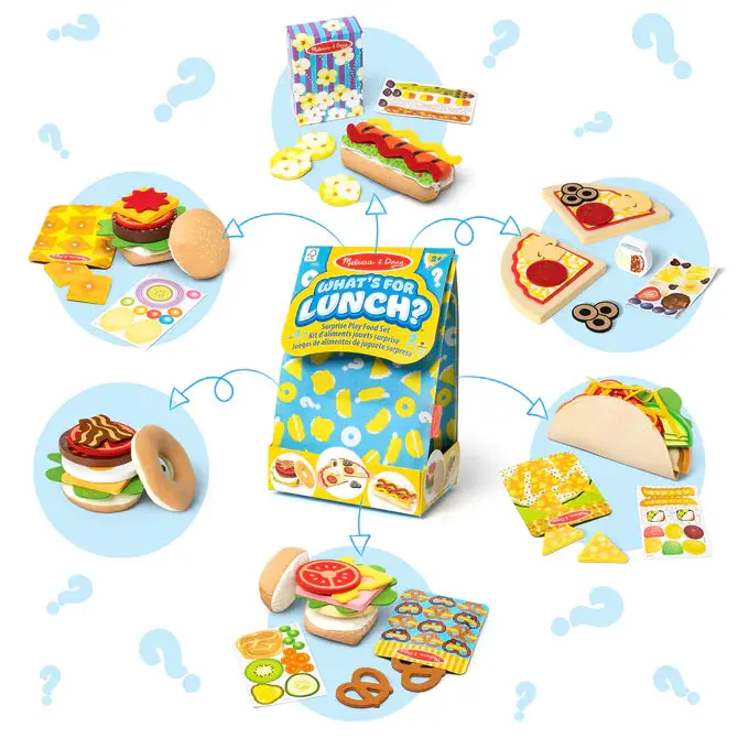 What's For Lunch Suprise Meal Play Food Set 1