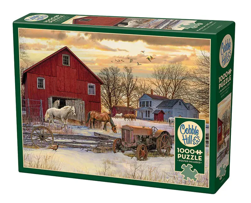 Winter On The Farm (1000 Piece) Puzzle 1