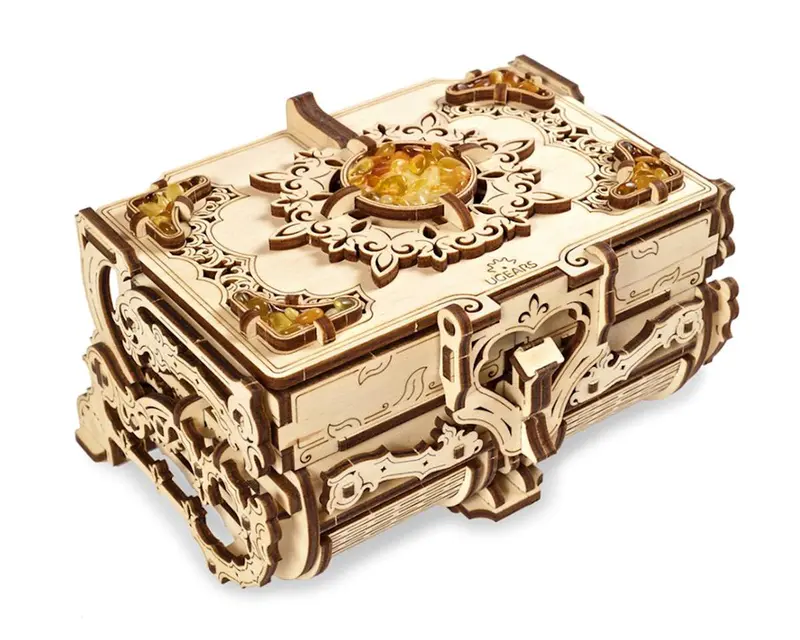 Wooden Amber Box Mechanical Model Kit 1
