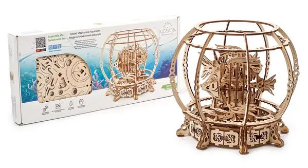 Wooden Aquarium Mechanical Model Kit 1