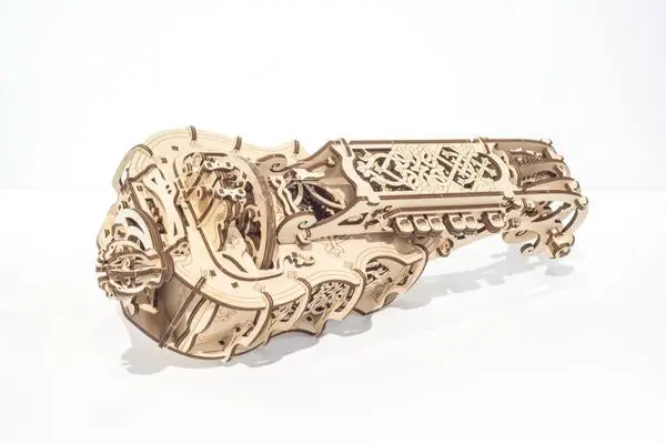 Wooden Hurdy-Gurdy Mechanical Model Kit 1
