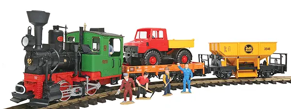 Work Train Starter Set G Scale With Steam & Sound 120V 1