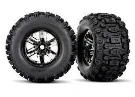 X-Maxx Sledgehammer Black Chrome Wheels 1