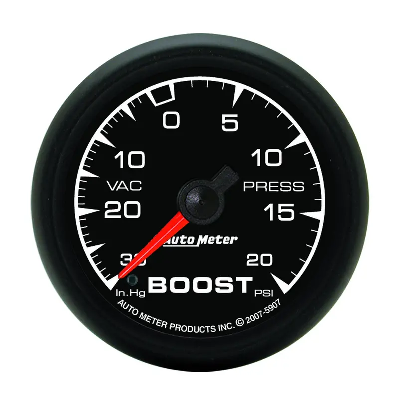 Autometer 5907 Mechanical Vacuum And Boost Gauge — 2-1/16" Dial, -30 Inhg To +20 Psi 1