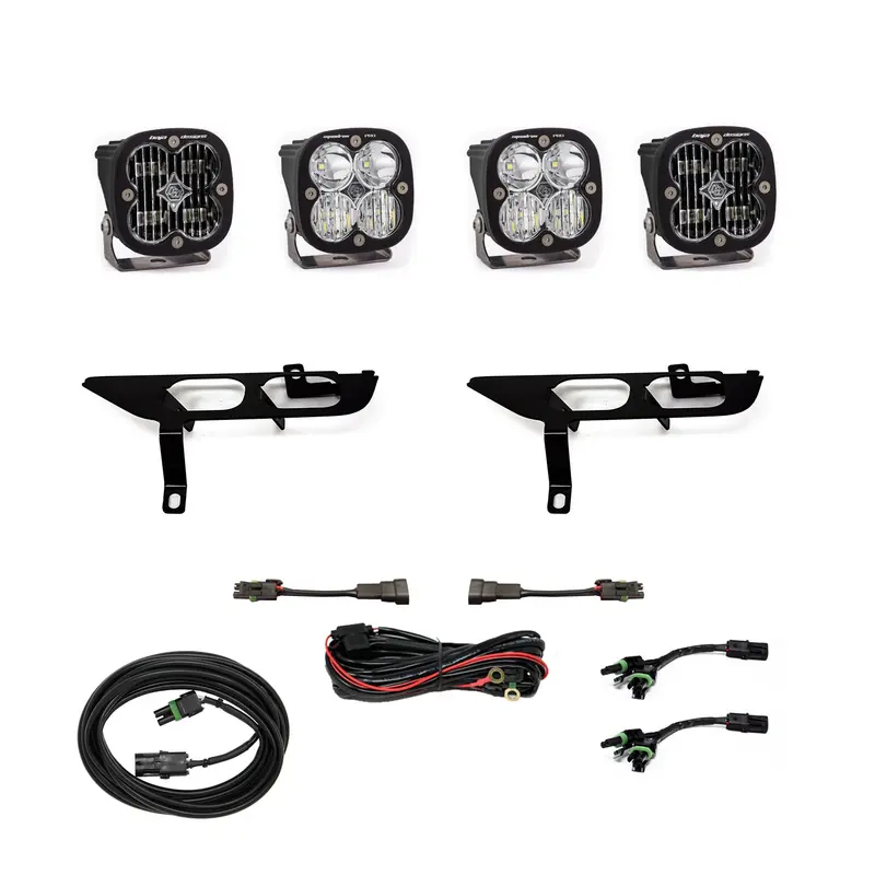 Baja Designs 447699 Sae-Certified Clear Pro Dc Led Fog Light Kit For 2021+ Ford F-150 (Excludes Drl Models) 1