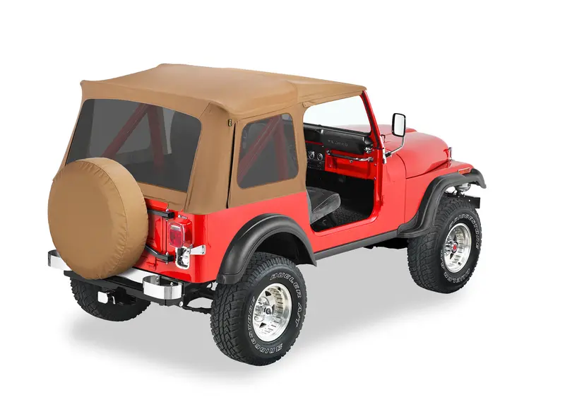 Bestop Supertop Classic Soft Top – Spice Color With Tinted Windows For Cj7 & Yj Jeeps 1
