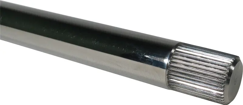 Borgeson 429266 Steering Shaft; 3/4-36 Splined; Polished Stainless; 9.5In. Long; 7/8 Spline Leng 1