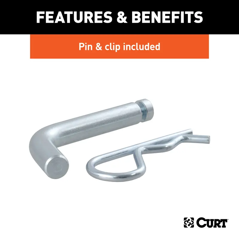 Curt Towing Starter Kit – 2-Inch Ball Hitch, 3,500-Lb Capacity, 3/4-Inch Rise 1