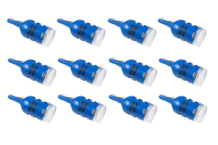 Diode Dynamics Dd0026Tw Hp5 Blue Led Bulbs – 194 Wedge Base, Pack Of 12 1