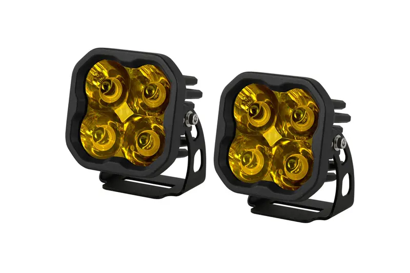 Diode Dynamics Ss3 Pro Abl Yellow Spot Led Lights – Pair, Standard Beam Pattern 1