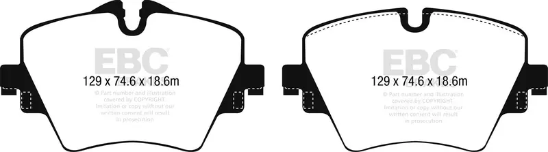 Ebc Bluestuff Ndx Full-Race Brake Pads – High-Performance Compound (Dp52245Ndx) 1