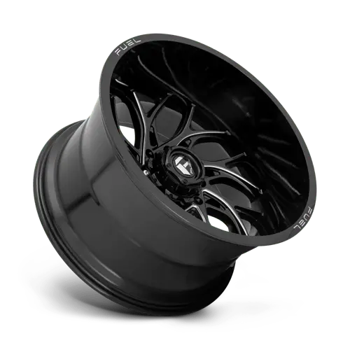 Fuel D741 22X8.25 Off-Road Wheel – 8X200Mm Bolt Pattern, Gloss Black/Milled Face, -176Mm Offset 1