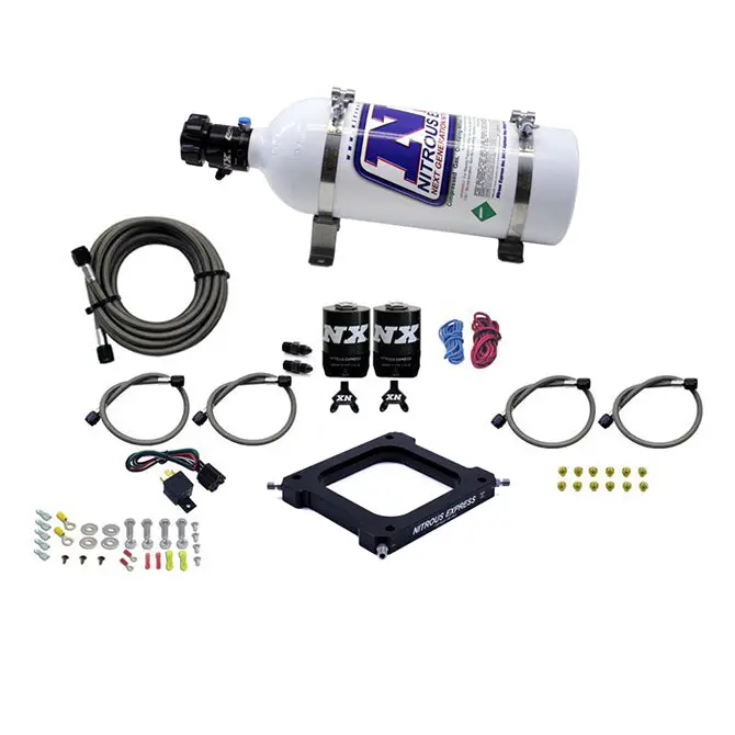 Nitrous Express Assassin Nitrous Plate System – 4500 Flange, 100–500 Hp, Includes 5-Lb Bottle 1