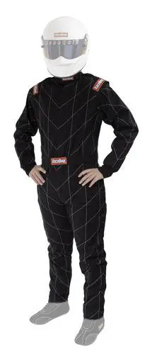 Racequip Sfi-Certified Racing Suit – Chevron Black Pattern, X-Large, Meets Sfi 1:2015 Standards 1