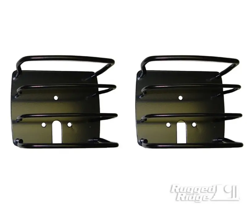 Rugged Ridge Euro-Style Taillight Guard Kit – Matte Black Finish 1