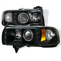 Spyder Auto 5010087 Black Halo Led Projector Headlight Assembly (Pair W/ Bulbs) 1