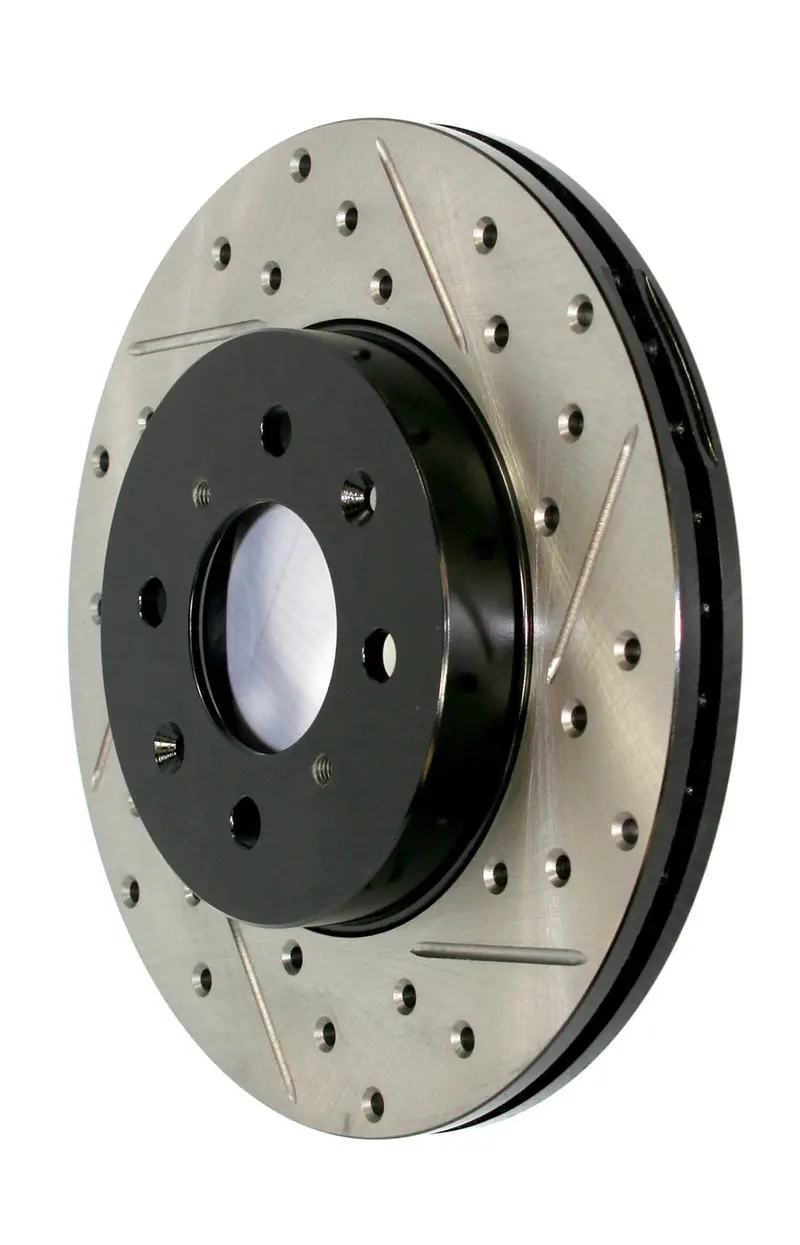 Stoptech 127.42071Cr Cryogenically Treated Front Right Sport Brake Rotor – Drilled & Slotted 1