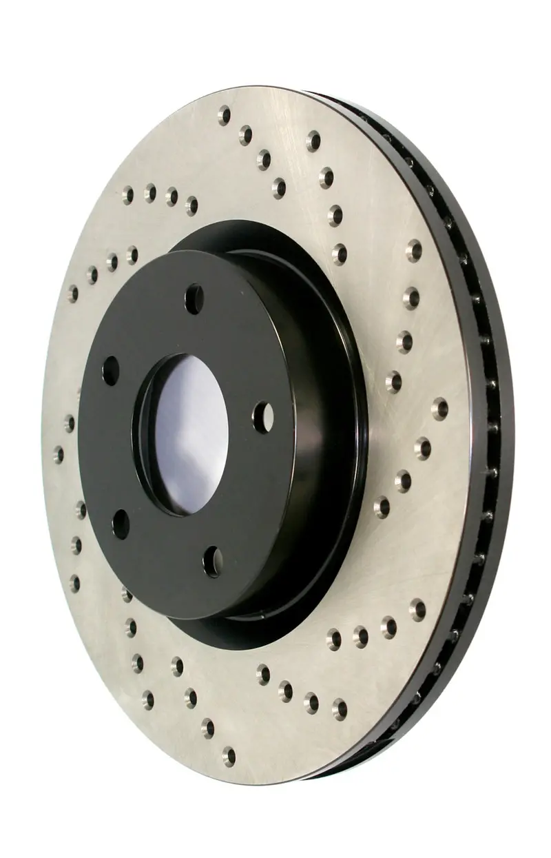 Stoptech 128.61112Cr Cryo-Treated Cross-Drilled Brake Rotor – Right-Side Front 1