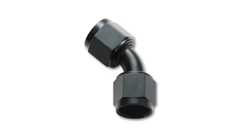 Vibrant Performance 10711 Black Anodized -4An Female 45° Union Adapter (6061 Aluminum) 1