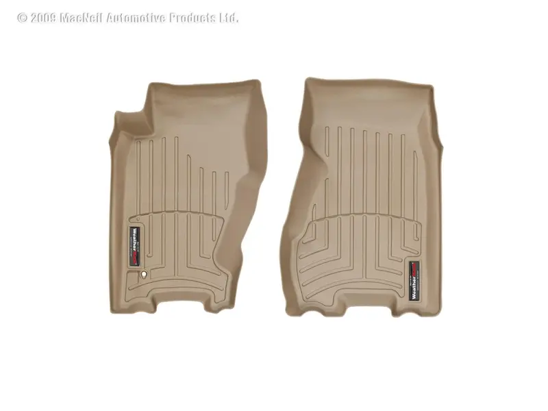 Weathertech Digitalfit Tan Front Row Floor Liners – Precision-Molded Interior Protection 1