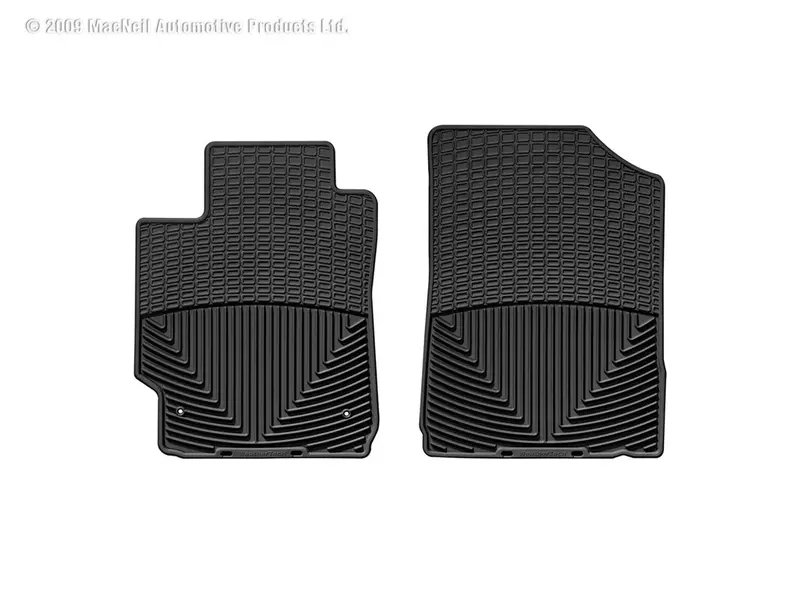 Weathertech W71 All-Weather Floor Mats – Black, Front Row Fitment 1